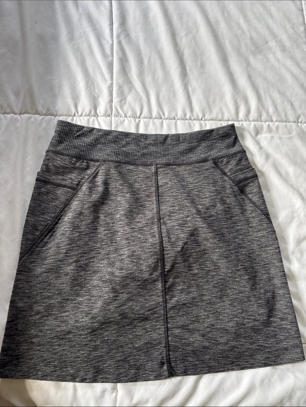 Athleta Charcoal Heather Active Mini Skirt